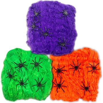 Halloween Spider Webs Assorted each