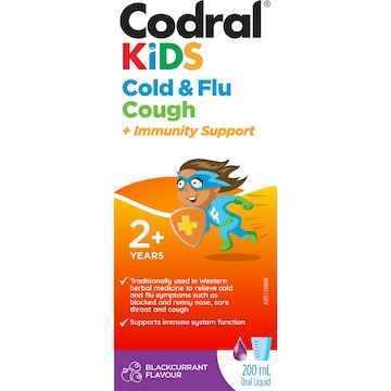 Codral Kids Cold & Flu Cough Syrup 200mL