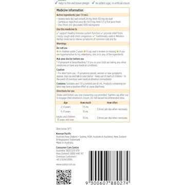 Codral Kids Cold & Flu Cough Syrup 200mL