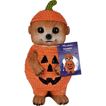 Mirabella Meerkat Figurine Pumpkin each