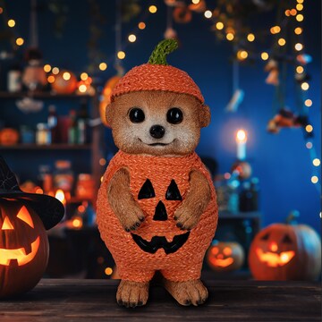 Mirabella Meerkat Figurine Pumpkin each