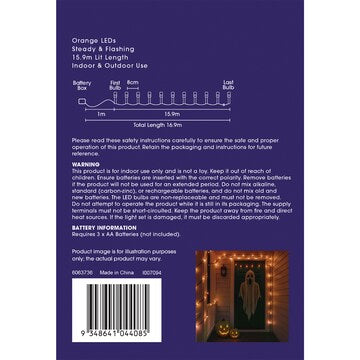 Mirabella LED Fairy Lights Orange 15.9m 200 pack