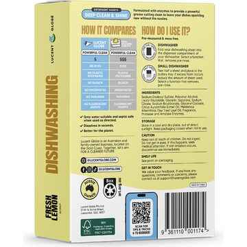 Lucent Globe Dishwashing Sheets Lemon 70 pack