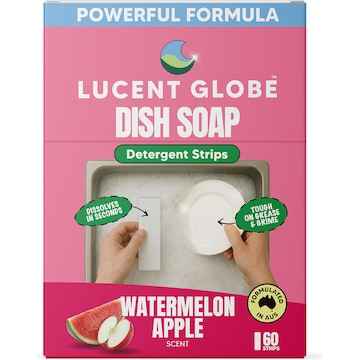 Watermelon & Apple Scented Dish Soap Sheets - 60 Pack