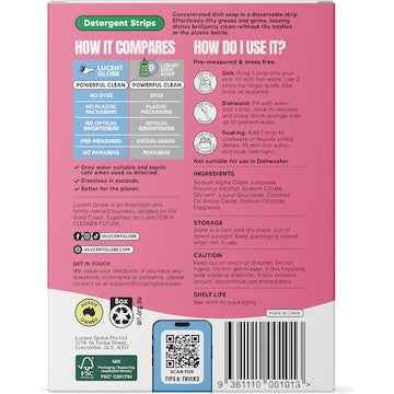 Watermelon & Apple Scented Dish Soap Sheets - 60 Pack