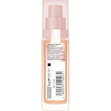 Maybelline Lifter Plump & Glow Foundation Shade 114 SPF15 30mL