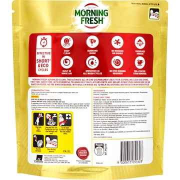 Morning Fresh Advanced Clean Dishwasher Tablets Lemon 20 pack