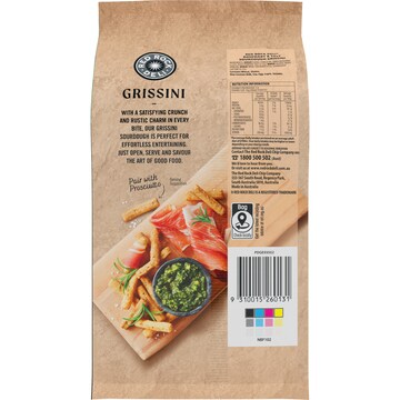 Red Rock Deli Grissini Salted Sourdugh Wtih Rosemary 135g