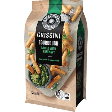 Red Rock Deli Mini Grissini Salted Sourdough With Rosemary 135g