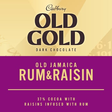 Cadbury Old Gold Jamaica Rum & Raisin Dark Chocolate Block 170g