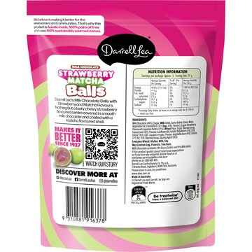 Darrell Lea Strawberry Matcha Balls 130g
