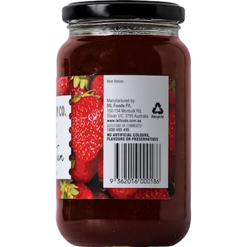 The Real Jam Co. Strawberry 500g