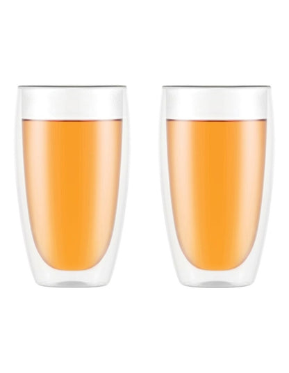 Pavina Double Wall Glasses, Set of 2, 450ml in Clear