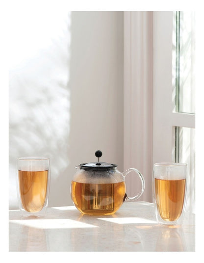 Pavina Double Wall Glasses, Set of 2, 450ml in Clear