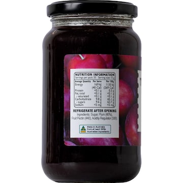 The Real Jam Co. Plum 500g