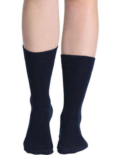 Merino Wool Blend Health Sock in Black