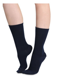 Merino Wool Blend Health Sock 83C07 in Navy