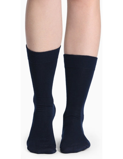 Merino Wool Blend Health Sock in Black