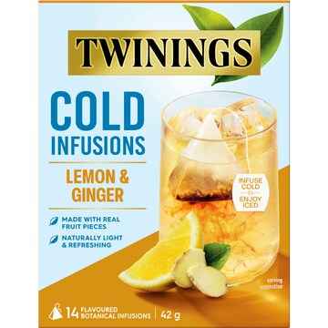 Twinings Cold Infusions Lemon & Ginger 14 pack