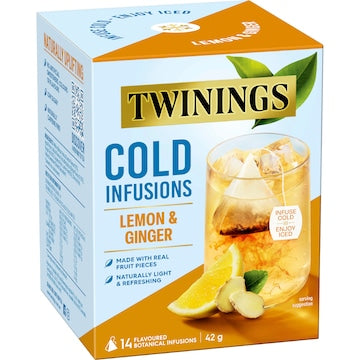 Twinings Cold Infusions Lemon & Ginger 14 pack