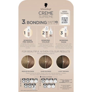 Schwarzkopf Creme Supreme 7-16 Cool Ash Dark Blonde each