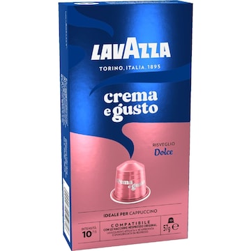 Lavazza Crema E Gusto Dolce Coffee Pods Nespresso Compatible 10 pack