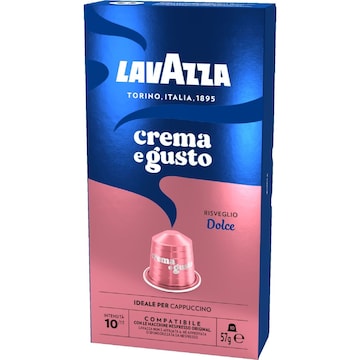 Lavazza Crema E Gusto Dolce Coffee Pods Nespresso Compatible 10 pack