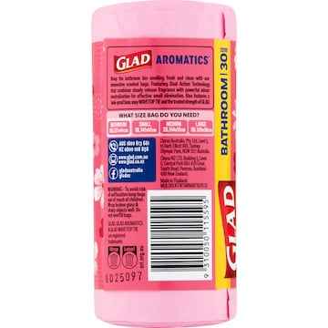 Glad Aromatics Cherry Blossom Bathroom Tidy Bags 30 pack