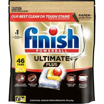Finish Ultimate Plus Dishwashing Tablets Lemon 46 pack