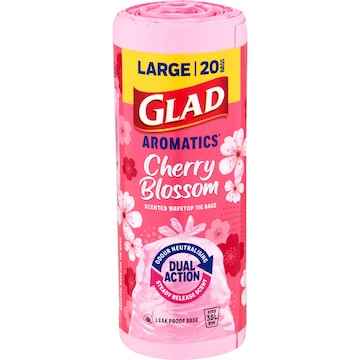 Glad Aromatics Cherry Blossom Large Kitchen Tidy Bags 20 pack