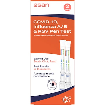 2San Covid 19 Influenza A/B & RSV Pen Test 2 pack