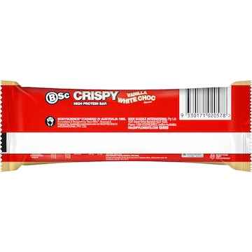 BSc Crispy High Protein Bar Vanilla White Choc 60g