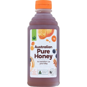Woolworths Australian Pure Honey Squeeze 1kg