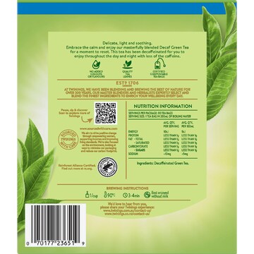 Twinings Decaf Green Tea Bags 80 pack