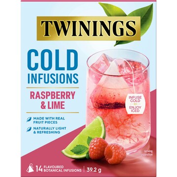 Twinings Cold Infusions Raspberry & Lime 14 pack