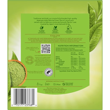 Twinings Matcha Green Tea Bags 80 pack