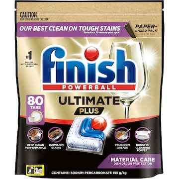 Finish Ultimate Plus Material Care Dishwashing Tablets 80 pack