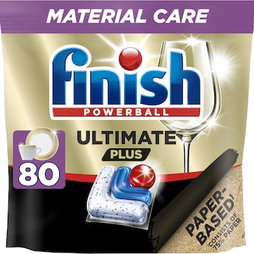 Finish Ultimate Plus Material Care Dishwashing Tablets 80 pack