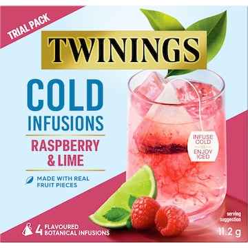Twinings Cold Infusions Raspberry & Lime 4 pack