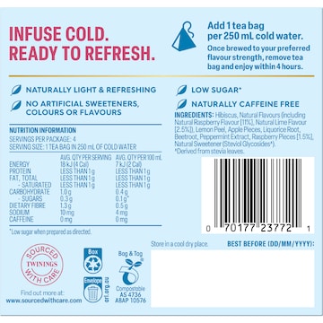Twinings Cold Infusions Raspberry & Lime 4 pack