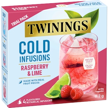 Twinings Cold Infusions Raspberry & Lime 4 pack