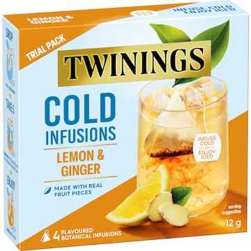 Twinings Cold Infusions Lemon & Ginger 4 pack