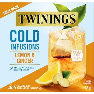 Twinings Cold Infusions Lemon & Ginger 4 pack