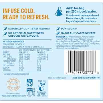 Twinings Cold Infusions Lemon & Ginger 4 pack
