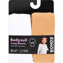 Bonds Baby Long Sleeve Bodysuit Size 0000-1 2 pack