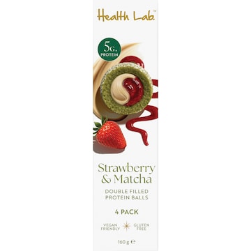 Health Lab Strawberry & Matcha Double Filled Protein Balls 160g