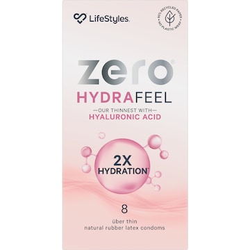Lifestyles Zero Hydrafeel Condoms 8 pack