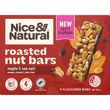 Nice & Natural Roasted Nut Bar Maple & Sea Salt 6 pack