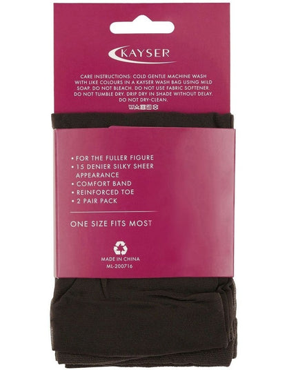 Silky Elastane Knee Hi's in Nearly Black