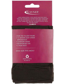 Silky Elastane Knee Hi's in Nearly Black